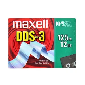 Maxell DDS-3 125m 12GB, Helical Scan, 4mm Data Cartridge 125m/12GB - Bild 1 von 3