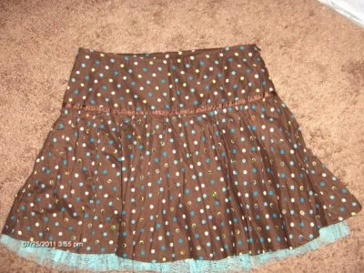 Pantalón corto de lunares LIMITED TOO TALLA 12 CON LENTEJUELAS Y RED BTM Foto 1 de 2