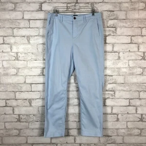 J.CREW FACTORY NEU MIT ETIKETT hoch geschnitten hellblau Girlfriend Chino Hose Gr. 10 AD156 - Bild 1 von 6