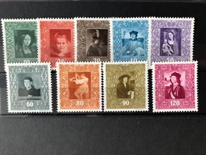 Neuwertig Liechtenstein 1949 Gemälde Set Sehr guter Zustand nie klappbar SG 269-77, cv£100+ - Bild 1 von 1