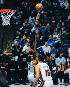 MINNESOTA TIMBERWOLVES ANTHONY EDWARD SIGNED/AUTOGRAPHED 8 1/2 X 11 PHOTO W/ COA - Picture 1 of 2