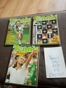 1979 lot 3 TENNIS MAGAZINE-borg/nastase/Rod laver/dominguez/noah.. - Picture 1 of 1