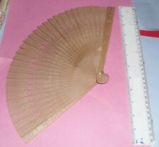 antique chinese  hand fan made of wood