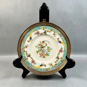 Minton Sinclair China Plate Sterling Silver Edge 6261 Plate - Picture 1 of 9