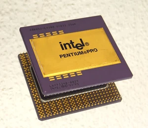 Intel Pentium Pro Gold Keramik CPU 200 MHz Goldcap KB80521EX200 - Bild 1 von 1