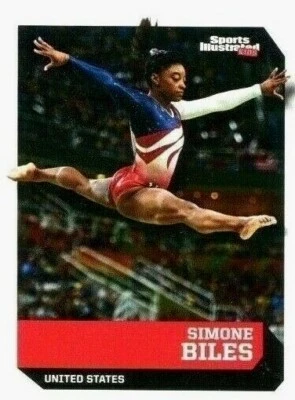 SIMONE BILES 2016 DEPORTES ILUSTRADOS "1 DE 14" EQUIPO EE. UU. ¡TARJETA DE GIMNASIA!  Foto 1 de 2