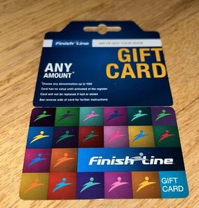 Vintage FINISH LINE SHOES - All Plastic - GIFT CARD / HANGER (No Value) - Picture 1 of 2