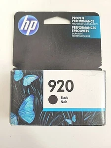 Genuine Original HP 920 Black Ink Cartridge September 2017 New Unopened - Picture 1 of 2