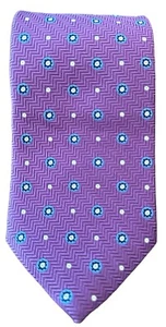 Brooks Brothers Purple Tie With Blue Polka Dots 100% Silk Men's Necktie 57” 3.5” - Picture 1 of 11
