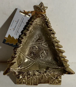 NEW CHRISTMAS METAL HOLIDAY CANDY DISH - CHRISTMAS TREE - MIDWINTER MODERN 7'' - Picture 1 of 1