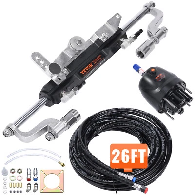 Boat Hydraulic Steering System Kit Marine Outboard Steering 300HP Outboard Foto 1 de 4