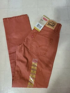 Levi's 511 Slim Pants for Boys Burnt Henna Red Sizes: 12/14/16 - NWT $44 - Picture 1 of 2