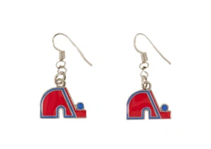 Pendientes con licencia de hockey Quebec N H L - LOGOTIPO nórdico - Imagen 1 de 2