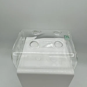 Hand Blown Hudson 2 Flute Flower Vase Beautiful Small 4 Hole Multi Chambered - Picture 1 of 5