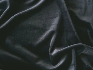 Tela de terciopelo gris 4 vías elástico spandex/lycra - 155 cm de ancho - 1 metro completo - Imagen 1 de 1