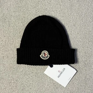 Moncler beanie hat - Black - Brand New - 100% Authentic - Picture 1 of 4