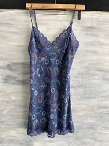 VICTORIA'S SECRET VS Camisón Corto Slip, S - Azul Multi Floral - Imagen 1 de 7
