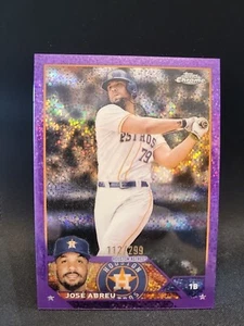 2023 Topps Chrome - Purple Speckle Refractor #41 José Abreu /299 - Picture 1 of 2
