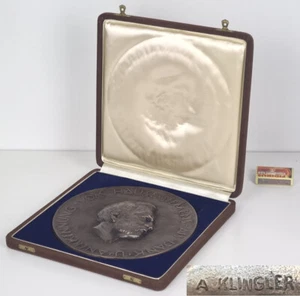 Bronze Medaille signiert A. Klingler Siemens Originalschatulle O732 - Picture 1 of 9