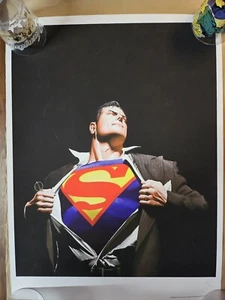 Alex Ross Superman Poster Man Of Steel Comic Book Cover Art DC 33/100 - Picture 1 of 2