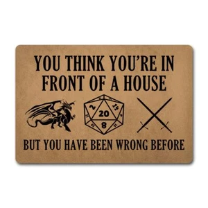 Funny Welcome Doormat Front Door Patio Porch Decor Area Rugs You Think You're... - Picture 1 of 7