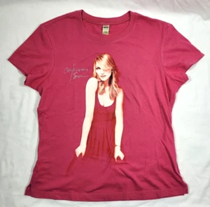 MADONNA Confessions Tour Concert Hot Pink Kavio T-shirt Rhinestone Large - Rare - Picture 1 of 6