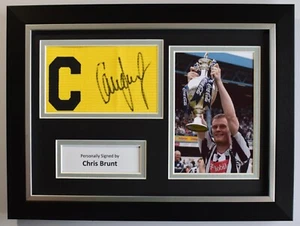 Chris Brunt Signed Framed Captains Armband A4 display West Bromwich Albion COA - Picture 1 of 6