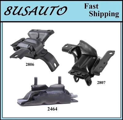 3PCS MOTOR & TRANS MOUNT FIT 1991-1996 LINCOLN TOWN CAR 4.6L - Image 1 of 4