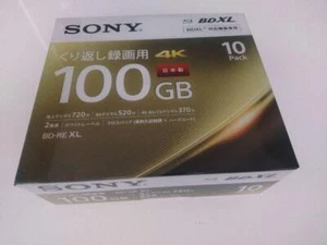 SONY 100 GB BD-RE XL BDXL 3D Bluray Triple Layer 10BNE3VEPS2 10 Packs N2 - Picture 1 of 7