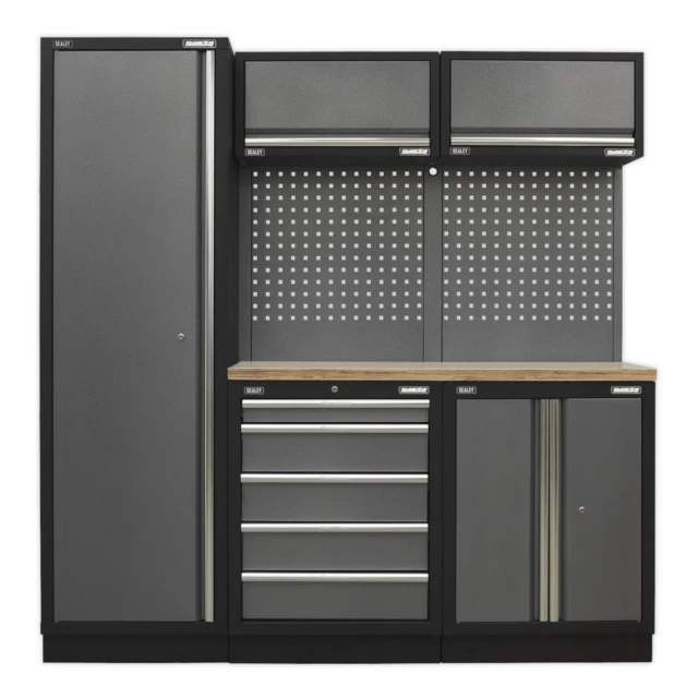 Sealey APMSSTACK02W Modular Storage System Combo Pressed Wood Worktop