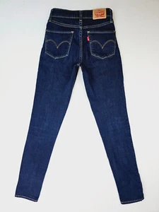 Levi's Size 24X29 Women's 721 High Rise Skinny Blue Denim 5 Pocket Logo Jeans - Picture 1 of 14