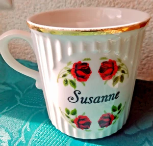 Porzellan-Kaffee-Tasse "Susanne" - Bild 1 von 2