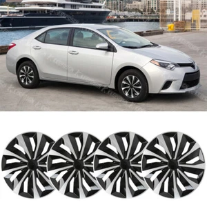 For Toyota Corolla 15" 4X Hubcaps Rim Wheel Cover Snap On fit R15 Tire Steel Rim - Picture 1 of 12
