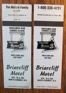 NORTH CONWAY NEW HAMPSHIRE MATCHBOOK COVER: BRIARCLIFF MOTEL EMPTY MATCHCOVERS E - Picture 1 of 2