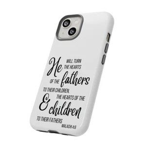 Malachi fathers Jewish Christian Biblical phone case dad student Tough Cases - Picture 1 of 47