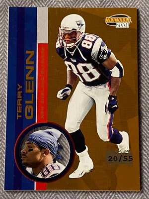 2001 Pacific Invincible Premiere Date #140 Terry Glenn /55 - Image 1 of 2