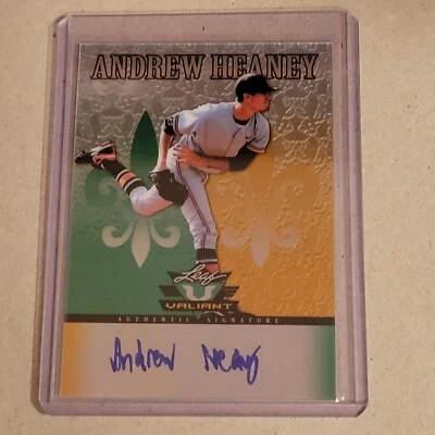 2012 Leaf Valiant Andrew Heaney Auto RC #VA-AH1 Dodgers - Image 1 of 2