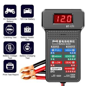 Battery Tester LCD Digital Battery Analyzers 12V Battery Load Testers D0H3