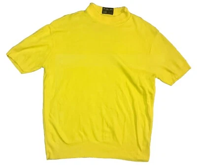 Camiseta De Colección Sears BAN LON Nylon Para Hombre Grande Amarilla Tejida Elastizada EE. UU. S/S Foto 1 de 4