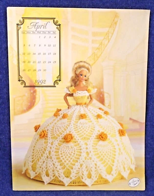 April 1992 Annies Attic Cotillion Collection Crochet 12" Doll Dress Pattern - Image 1 of 3