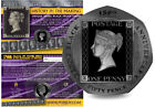 GIBRALTAR 50 pence 2020 noir BU 180e anniversaire - Penny timbre noir carte comme neuf