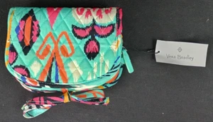 Vera Bradley Teal Aqua PUEBLO PATTERN Cloth Jewelry Case NWT - Picture 1 of 12