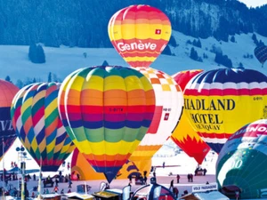 Colorluxe 500 Piece Puzzle - Hot Air Balloons Switzerland - Picture 1 of 1