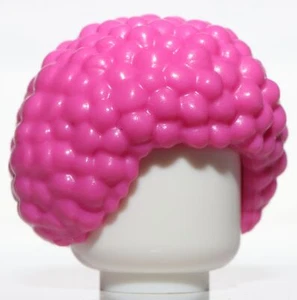 Lego Dark Pink Minifig Bubble Style Afro Hair - Picture 1 of 2