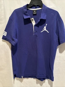 Polo uomo vintage Air Jordan manica corta taglia M viola logo 23 Jumpman - Foto 1 di 10