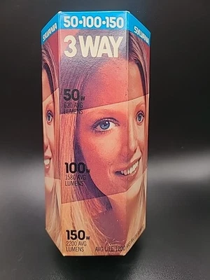 Vintage NIB Sylvania 3-way Soft White 50-100-150 Light Bulb PROP DISPLAY or USE - Image 1 of 4