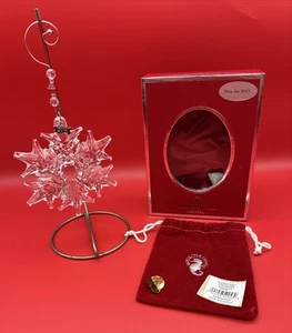 Waterford Crystal 2013 Snowflake Pierced Ornament With Enhancer - Picture 1 of 7