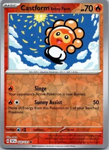 Castform Sunny Form Common SV08: Surging Sparks 020/191 NM - Picture 1 of 2