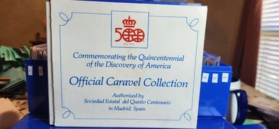 1992 Spanish Columbus 500th Anniversary Medallion Set w/ Original Wood Box - Image 1 of 4