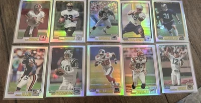 2001 Topps Chrome Refractor 10 Card Lot Serial # /999 - Image 1 of 2